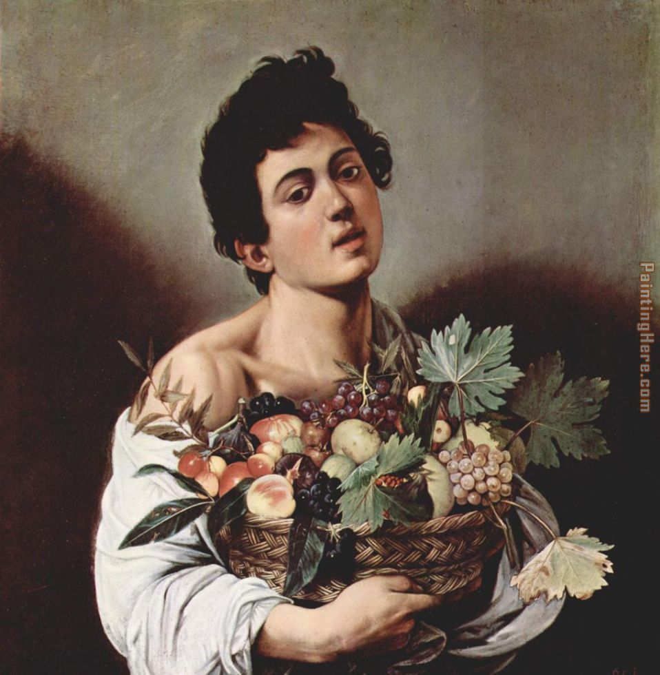 Caravaggio Boy with a Basket of Fruit